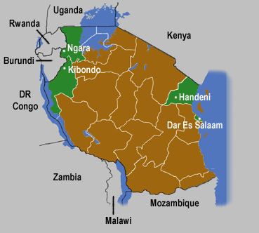 Map of Tanzania