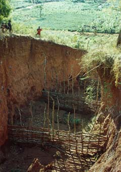 Gulley in Mtendeli Camp